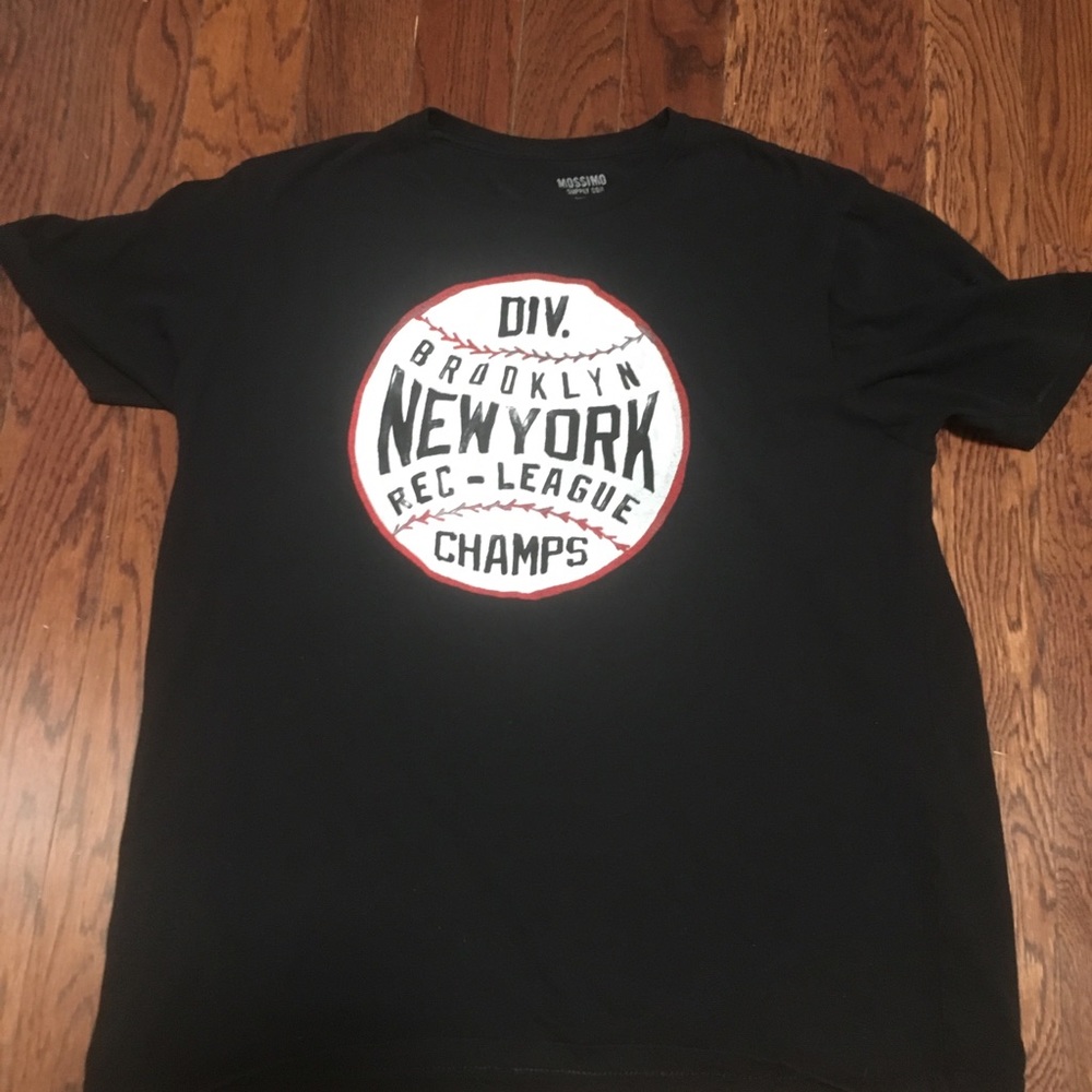Mossimo Men’s Black Graphic Brooklyn Ny T-SHIRT